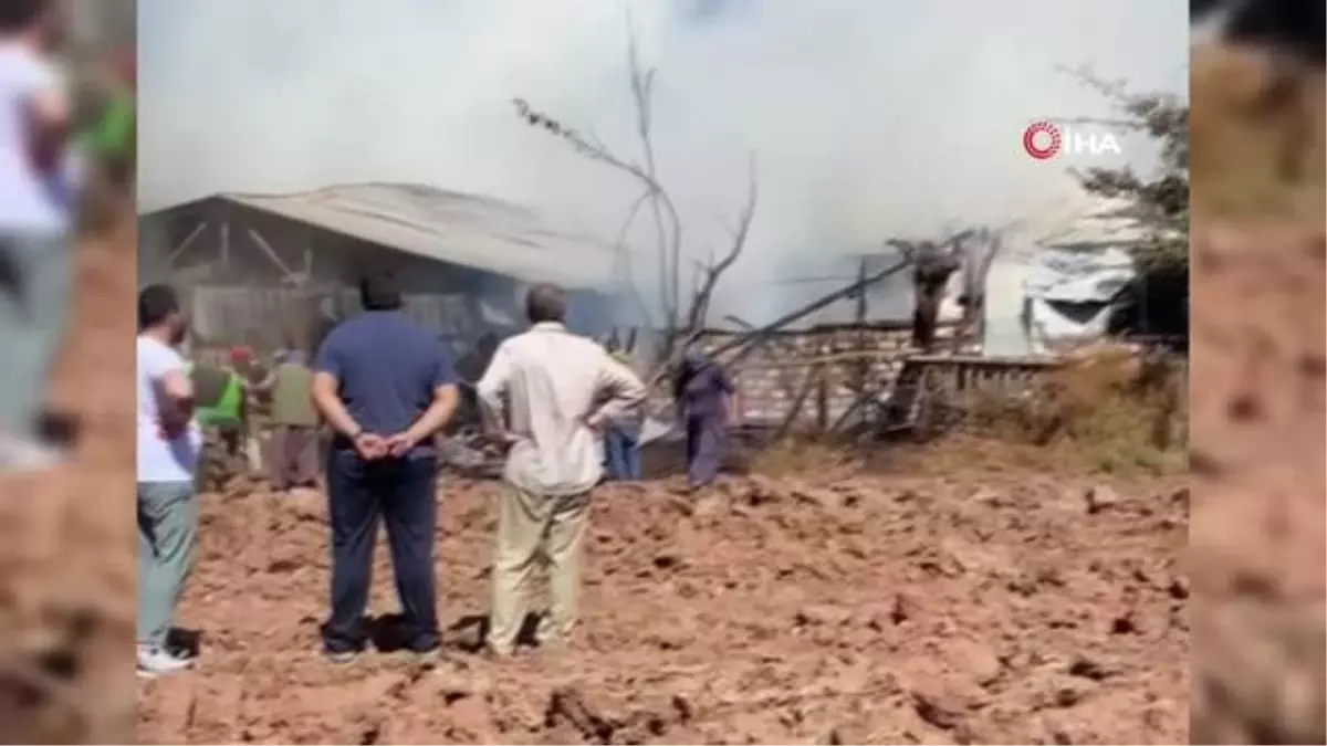 Bolu\'da 3 Bin Saman Balyası Yanarak Küle Döndü