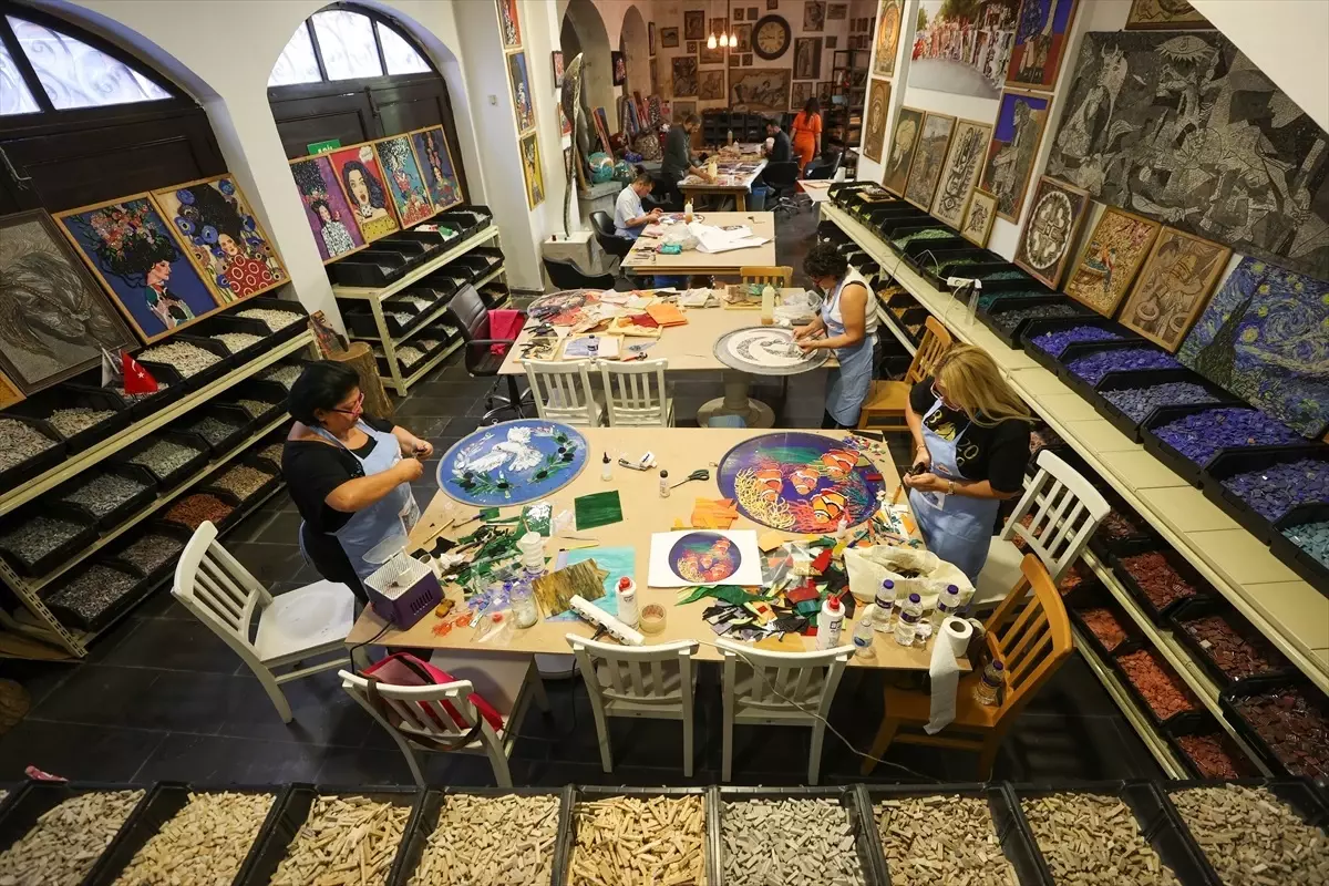 Gaziantep\'te GastroANTEP Kültür Yolu Festivali\'nde Mozaik Sanatı Sergisi