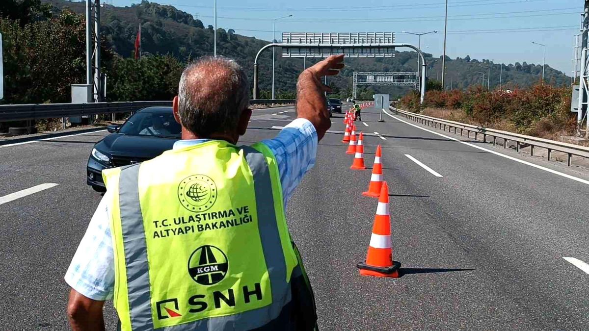 Anadolu Otoyolu\'nda 45 Gün Sürecek Çalışmalar Başladı