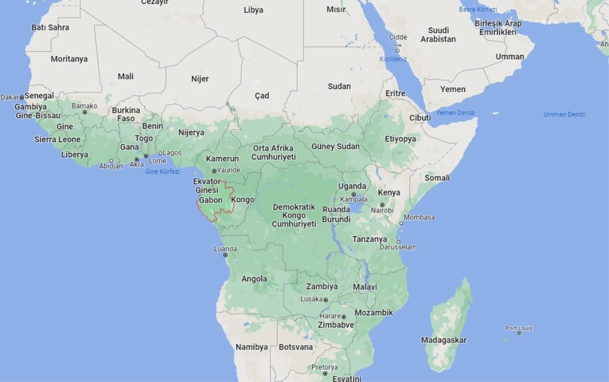 Gabon hangi yarım kürede? Gabon\'un konumu ve harita bilgisi