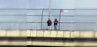 Kağıthane TEM'de intihar girişimi trafiği kilitledi