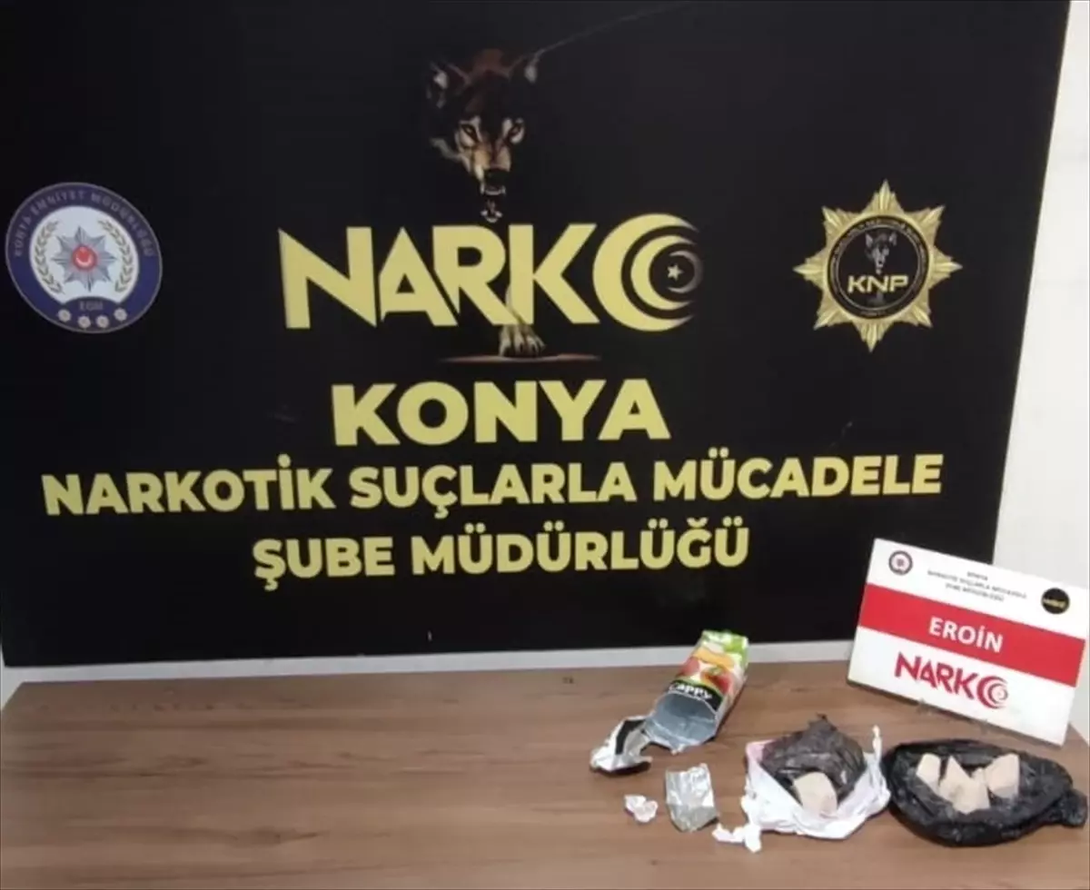 Konya\'da yapılan operasyonda çok miktarda uyuşturucu ele geçirildi