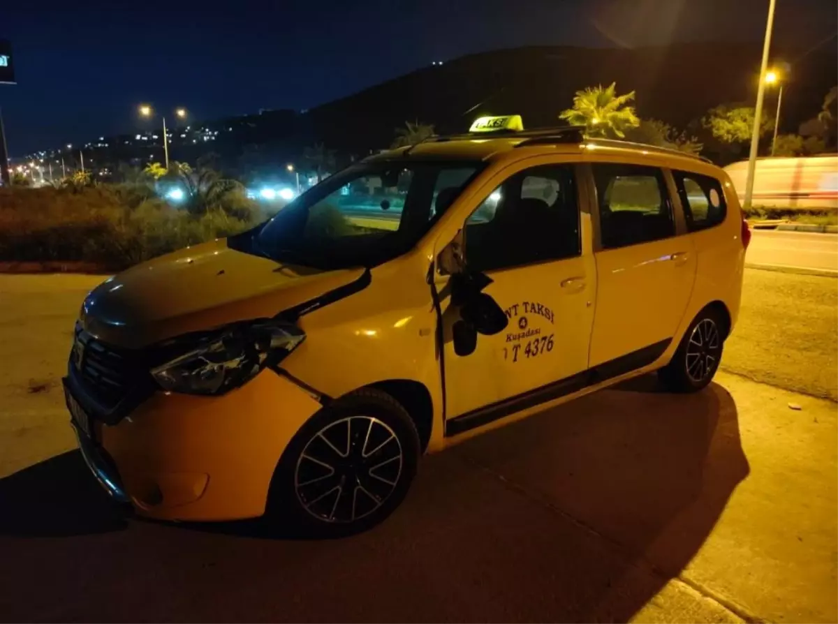Kuşadası\'nda Taksinin Çarptığı Yaya Yaralandı