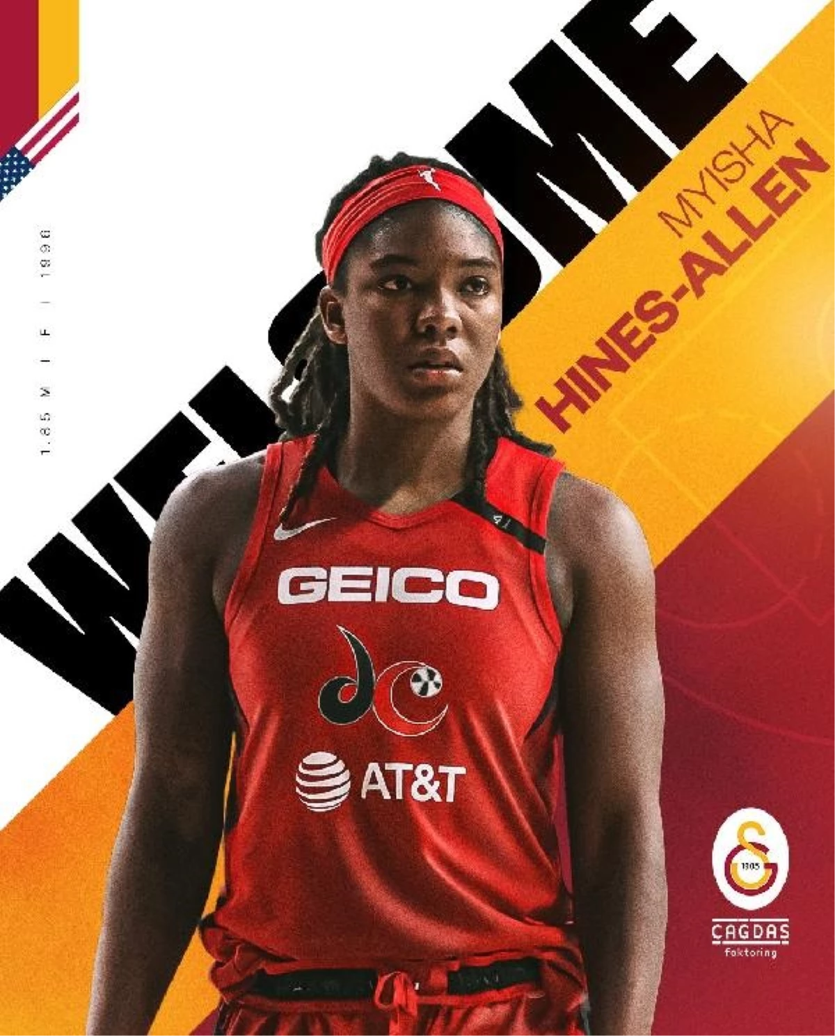 Galatasaray Kadın Basketbol Takımı, Myisha Hines-Allen\'ı transfer etti