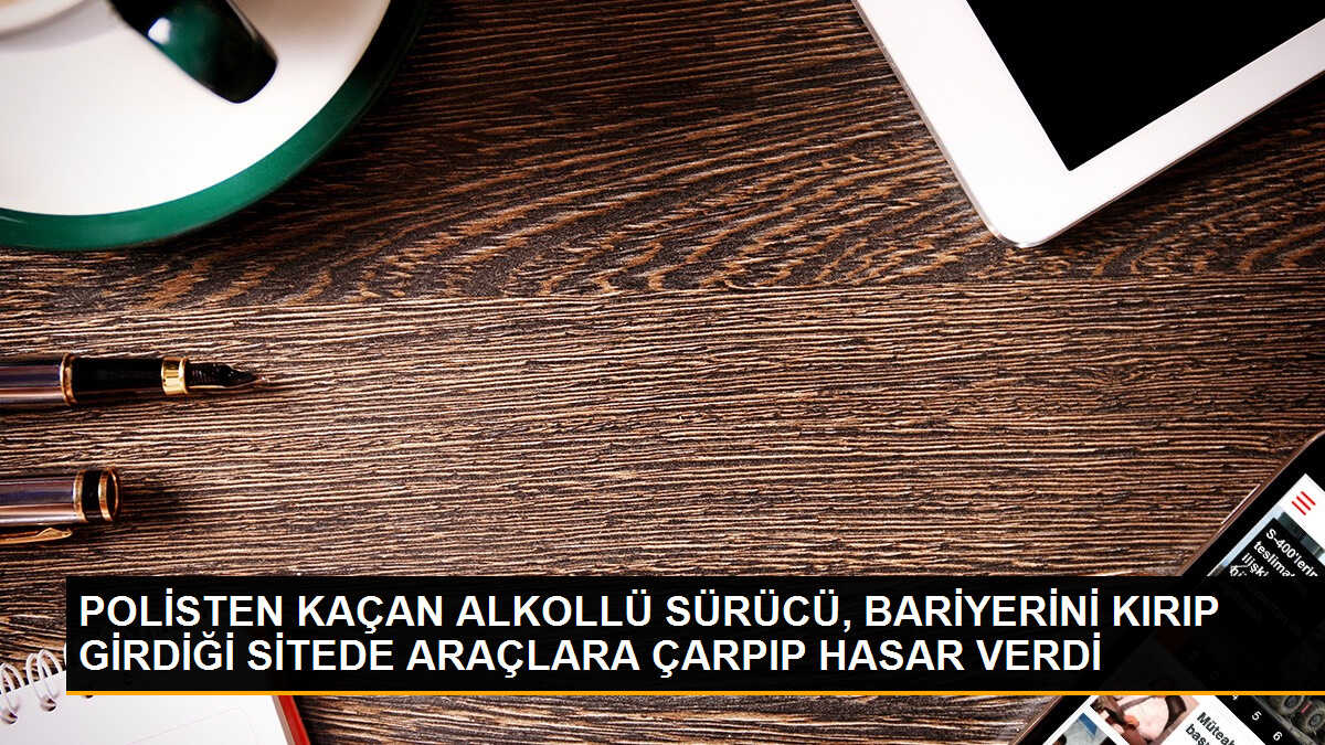 Alkollü sürücü polisleri takip ederek park halindeki araçlara zarar verdi