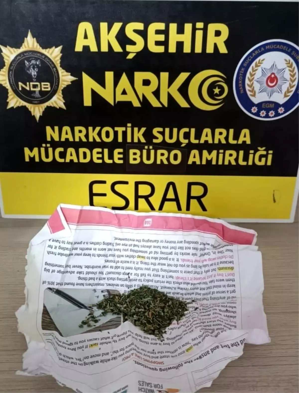 Akşehir\'de Uyuşturucu Operasyonu: 4,5 Gram Esrar Ele Geçirildi