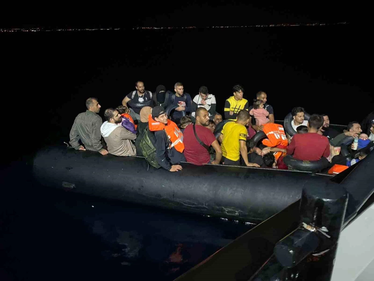 Ayvalık\'ta 86 düzensiz göçmen yakalandı