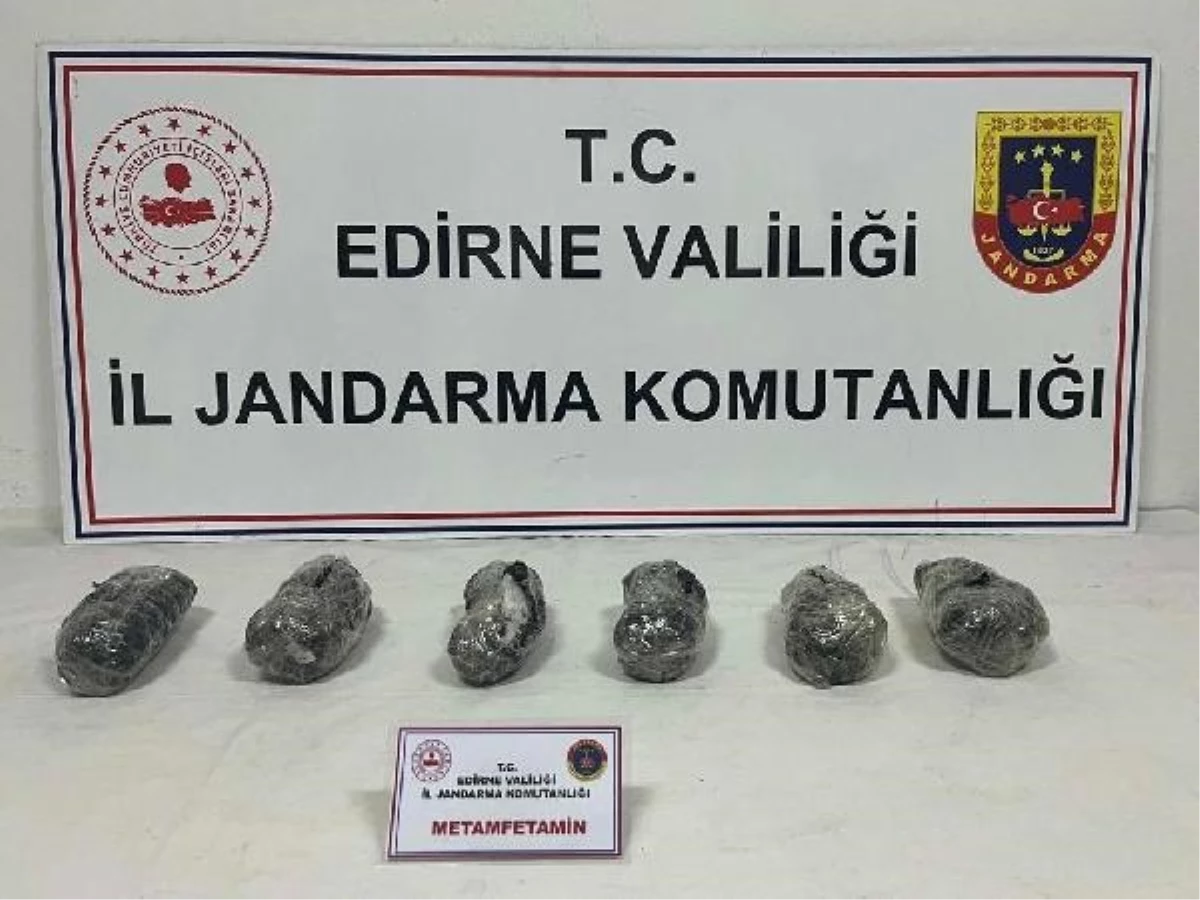 Edirne\'de Bulgaristan plakalı otomobilde 3 kilogram metamfetamin ele geçirildi