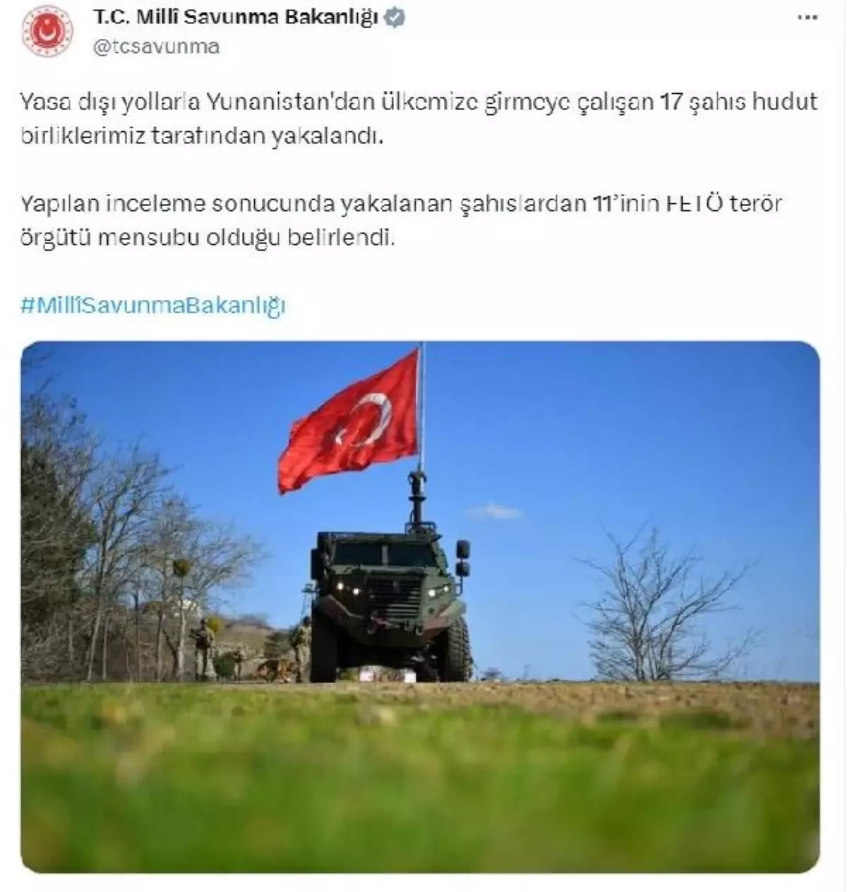 Yunanistan\'dan Türkiye\'ye girmeye çalışan 11 FETÖ mensubu yakalandı