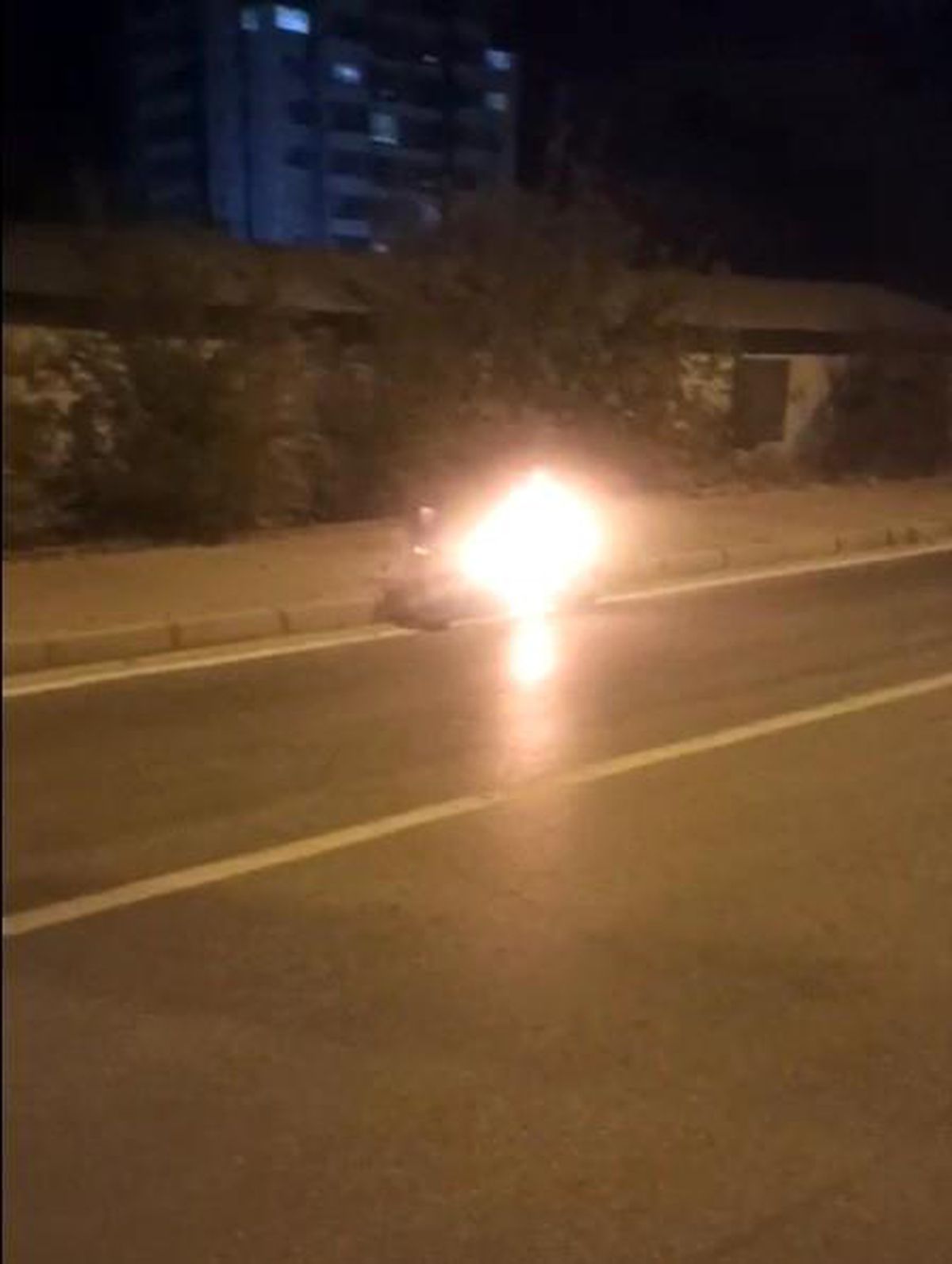 Kastamonu\'da Motosiklet Yangını: Sürücü Gözleri Önünde Yanan Motosikletini Söndüremedi