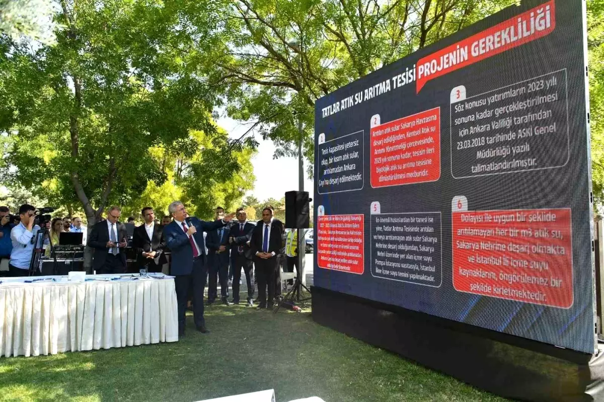 Ankara Büyükşehir Belediye Başkanı Mansur Yavaş, Tatlar Atıksu Arıtma Tesisi\'nin finansmanının onaylanmaması durumunda halk sağlığının tehlikeye gireceğini belirtti