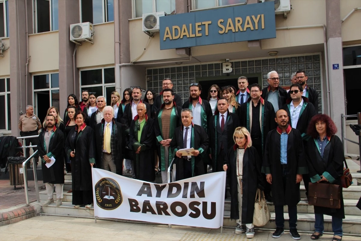 Aydın Barosu, avukatlara yönelik şiddeti protesto etti