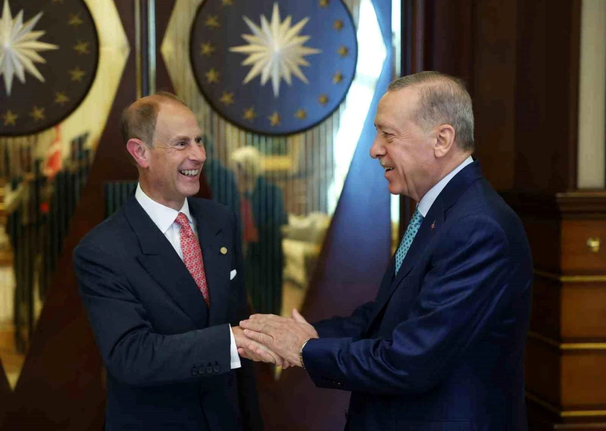 Cumhurbaşkanı Erdoğan, Birleşik Krallık Edinburgh Dükü Prens Edward\'ı kabul etti
