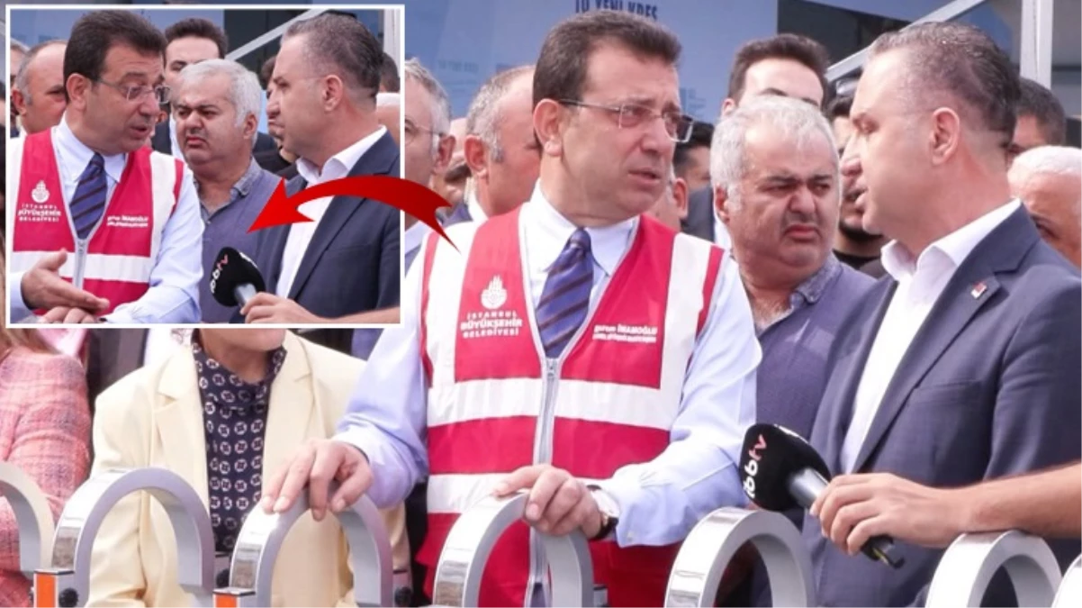 İmamoğlu kameraların önünde CHP ilçe başkanına sert tepki gösterdi: Bu rezillik