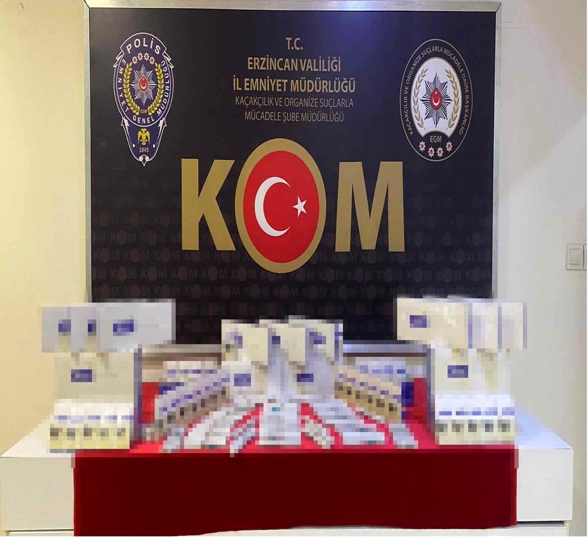 Erzincan\'da Kaçakçılık Operasyonu: Botoks, Büyüme Hormonu ve Sigara Ele Geçirildi