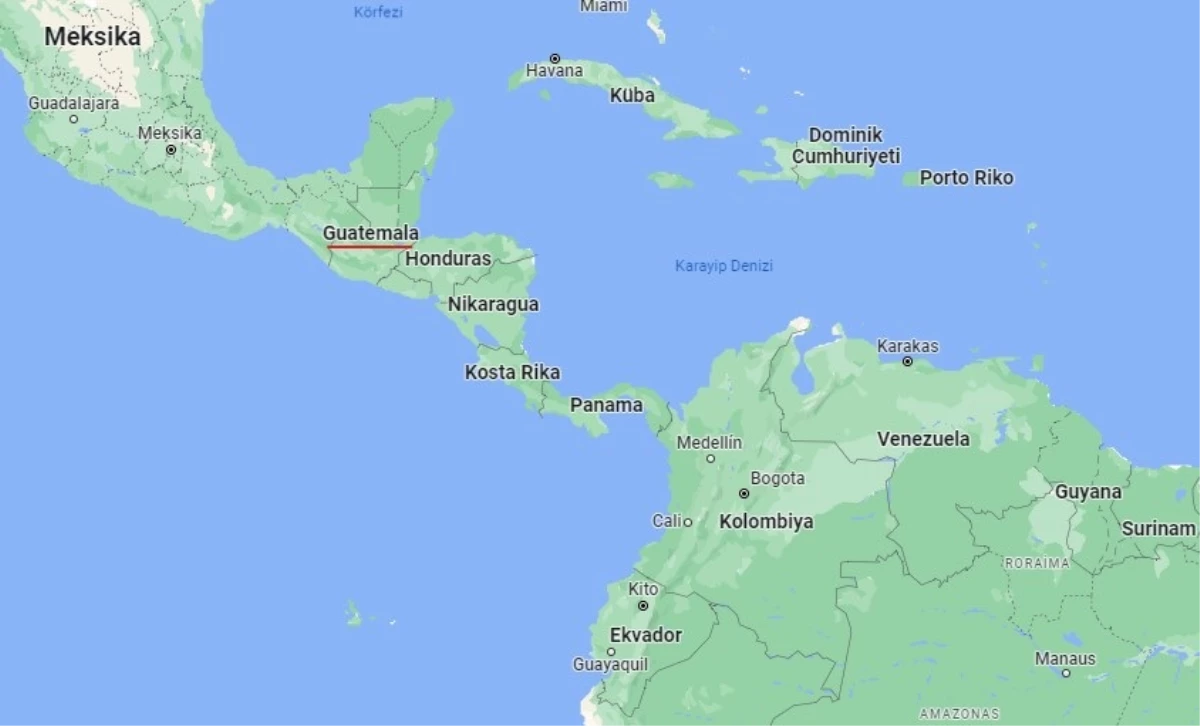 Guatemala hangi yarım kürede? Guatemala\'nın konumu ve harita bilgisi