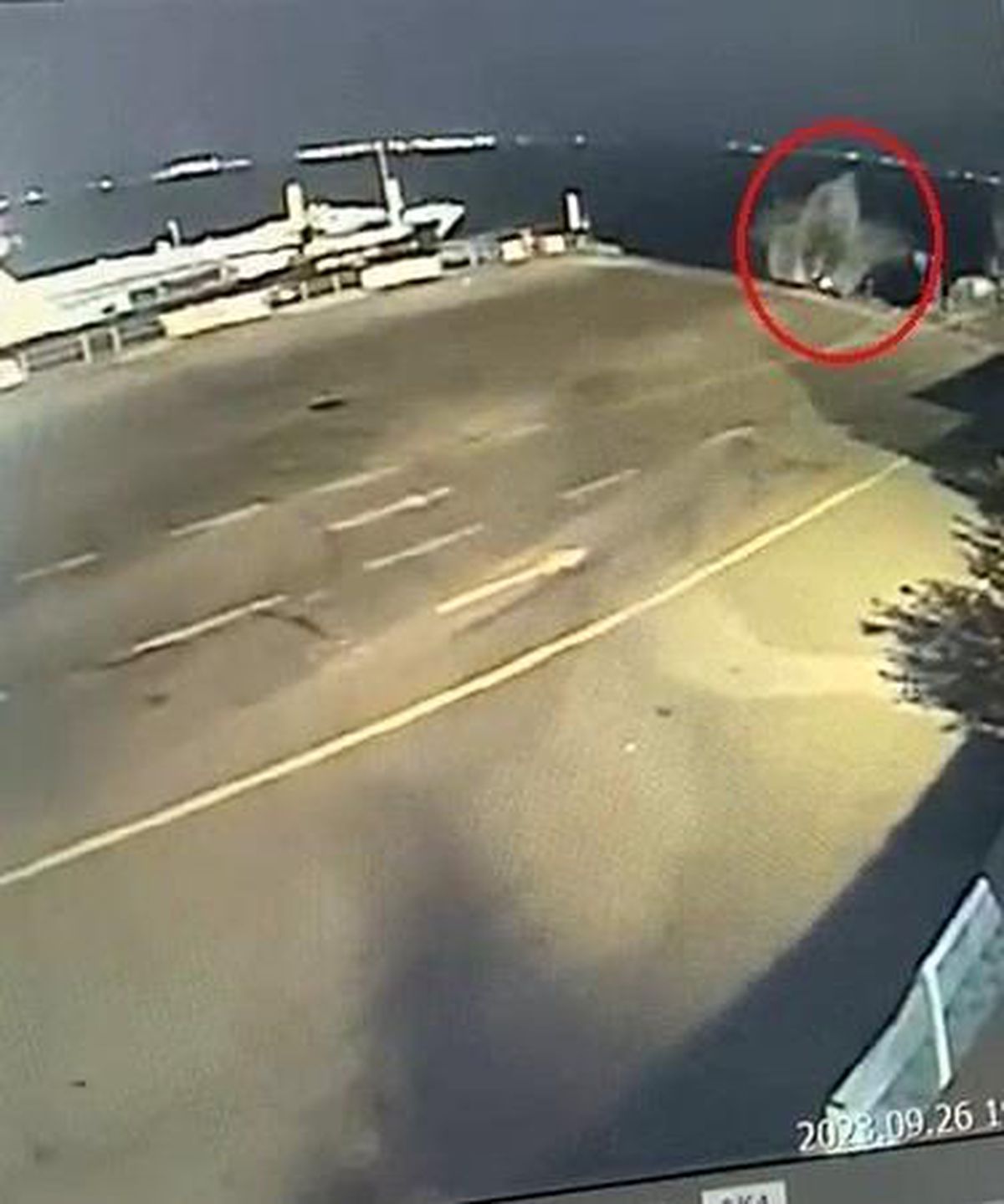Gebze\'de hafif ticari araç feribot iskelesinden denize uçtu