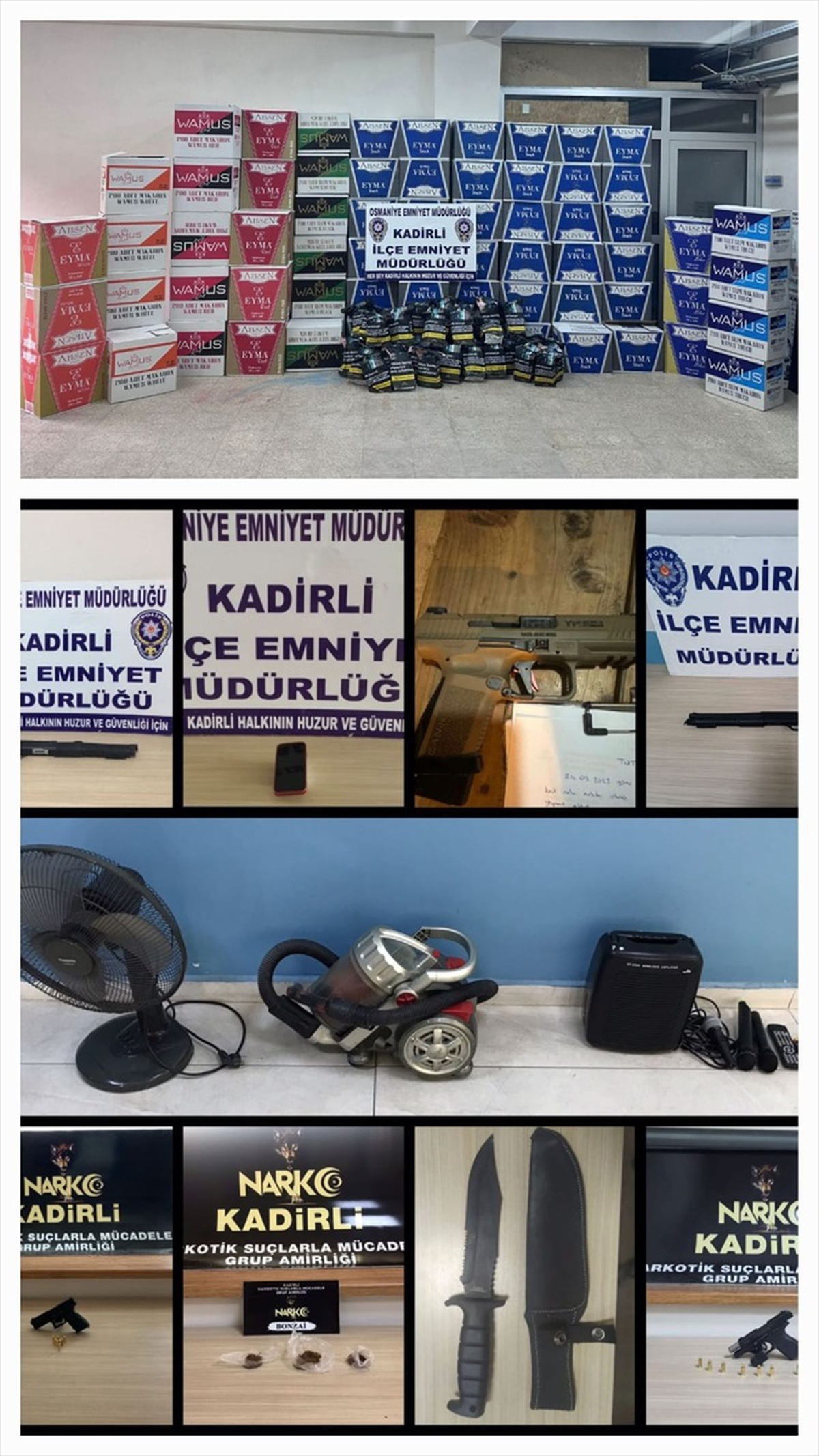Kadirli\'de Asayiş Uygulaması: 8 Şüpheli Tutuklandı