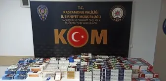 Tosya'da sahte bandrollü makaron ve tütün operasyonu: 2 gözaltı