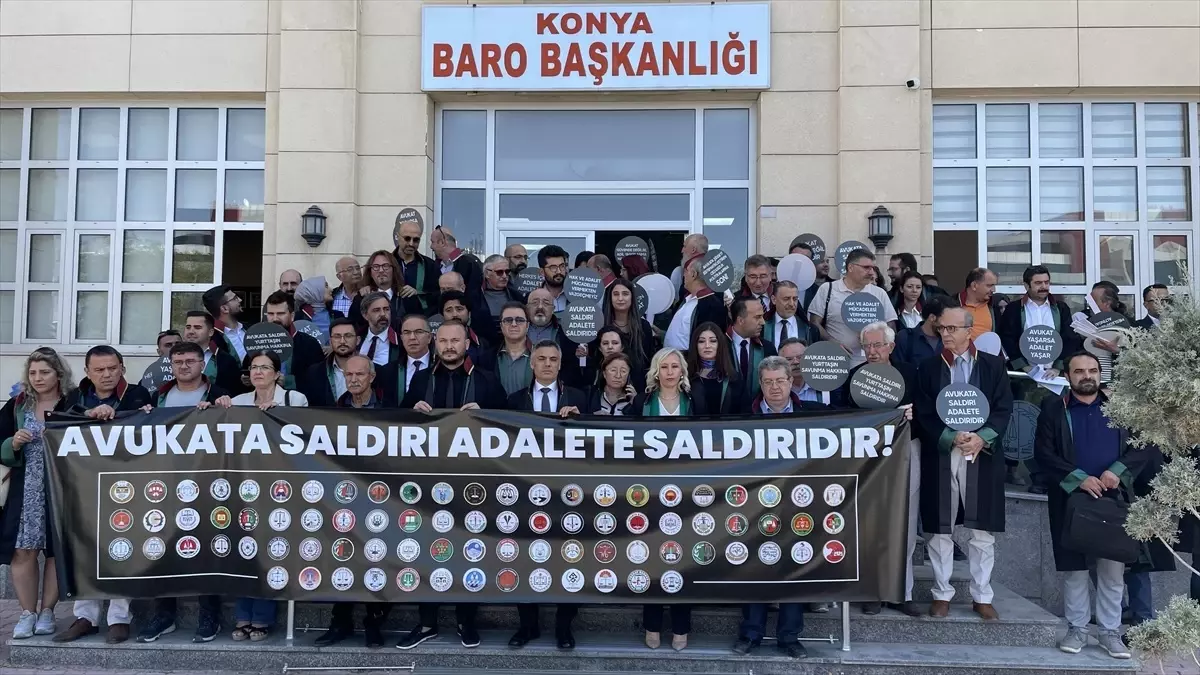 Konya Barosu, Avukatlara Yönelik Şiddeti Protesto Etti