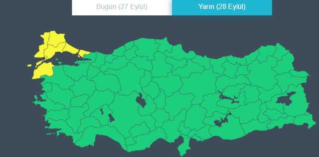 Meteoroloji'den İstanbul dahil 5 ile sarı kodlu uyarı! Çok şiddetli geliyor
