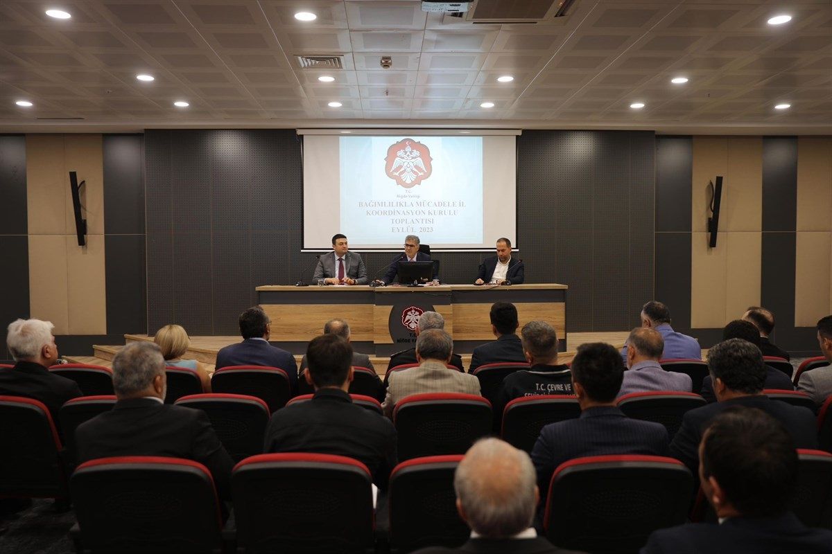 Niğde\'de Bağımlılıkla Mücadele İl Koordinasyon Kurulu Toplantısı Yapıldı