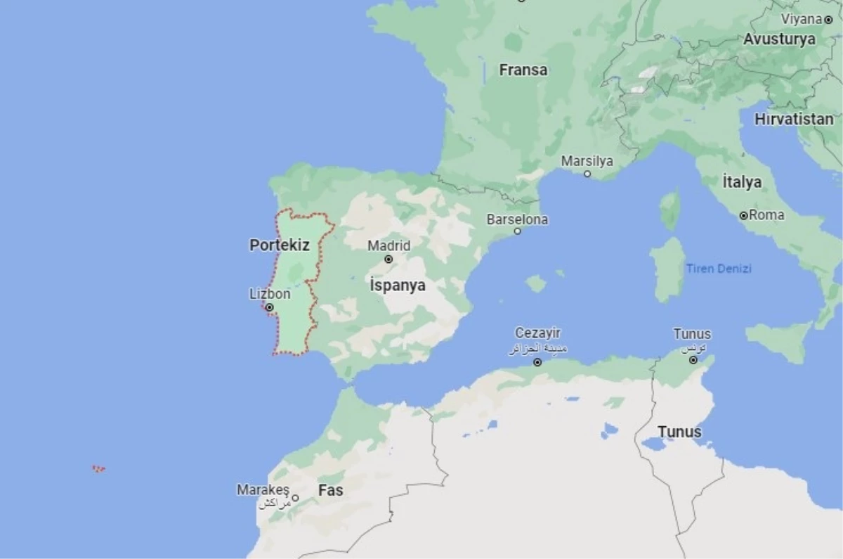 Portekiz hangi yarım kürede? Portekiz\'in konumu ve harita bilgisi