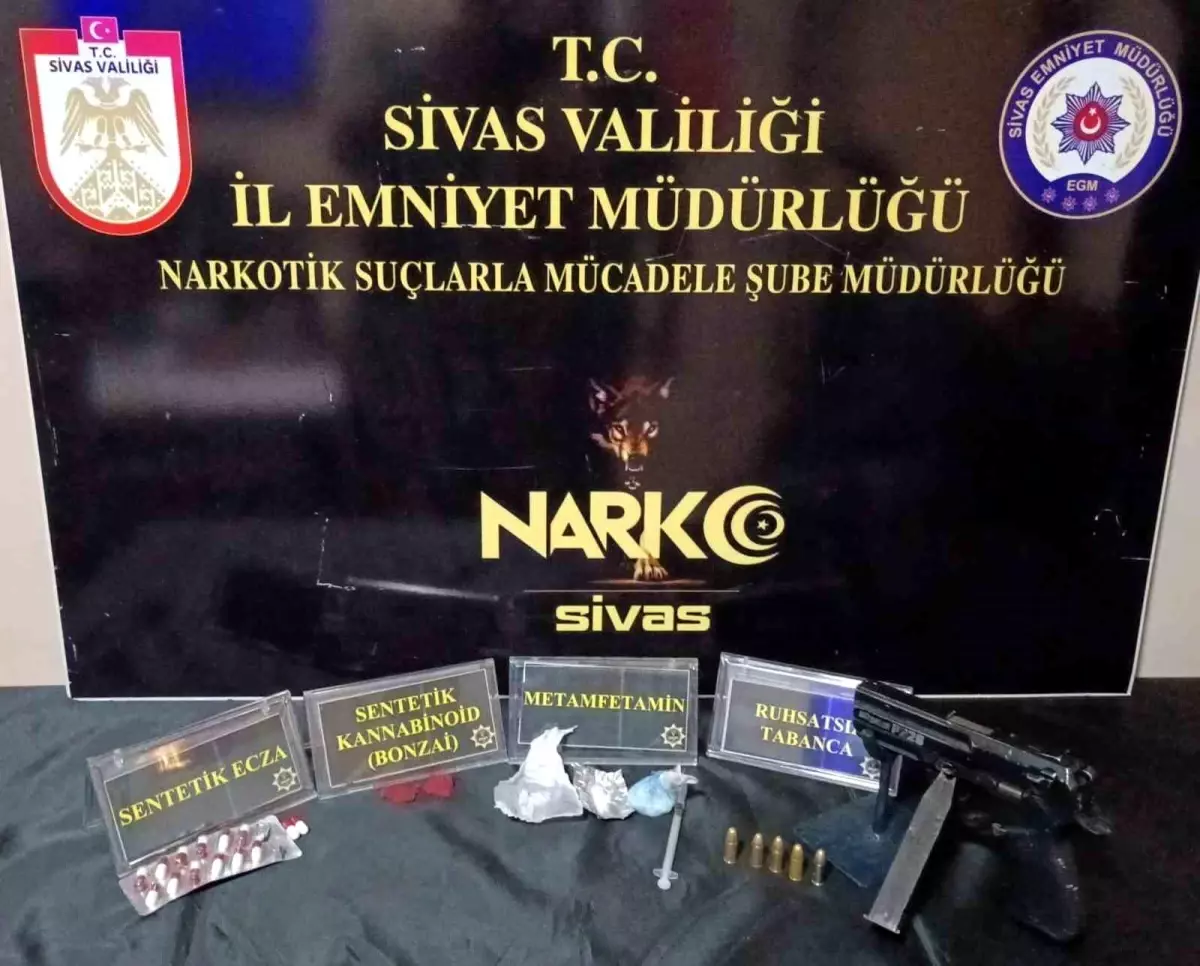 Sivas\'ta Uyuşturucu Operasyonu: 2 Tutuklama, 6 Adli İşlem