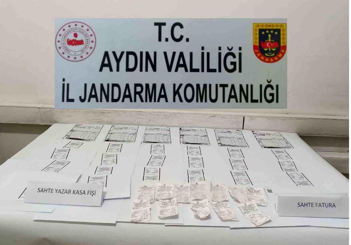 Aydın\'da yapılan operasyonda 120 bin lira değerinde sahte yazar kasa fişi ele geçirildi