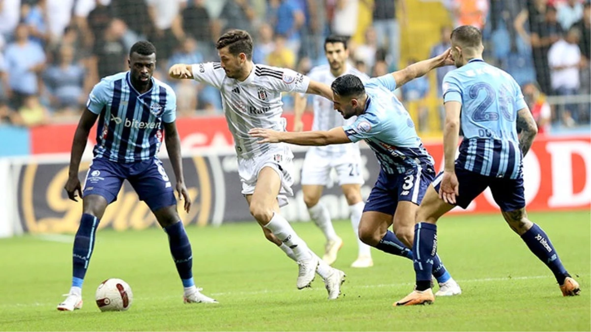 Son Dakika: Kartal kabusu yaşadı! Erteleme maçında Adana Demirspor, Beşiktaş\'ı 4-2 mağlup etti