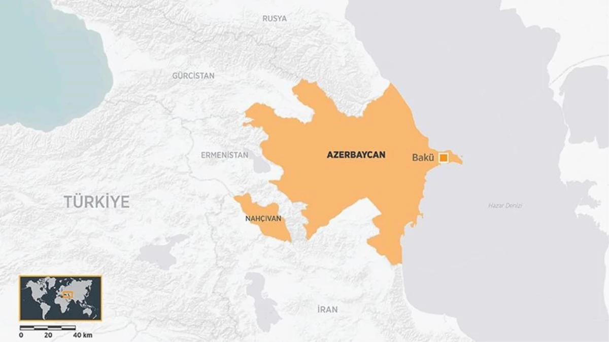 Azerbaycan hangi yarım kürede? Azerbaycan\'ın konumu ve harita bilgisi