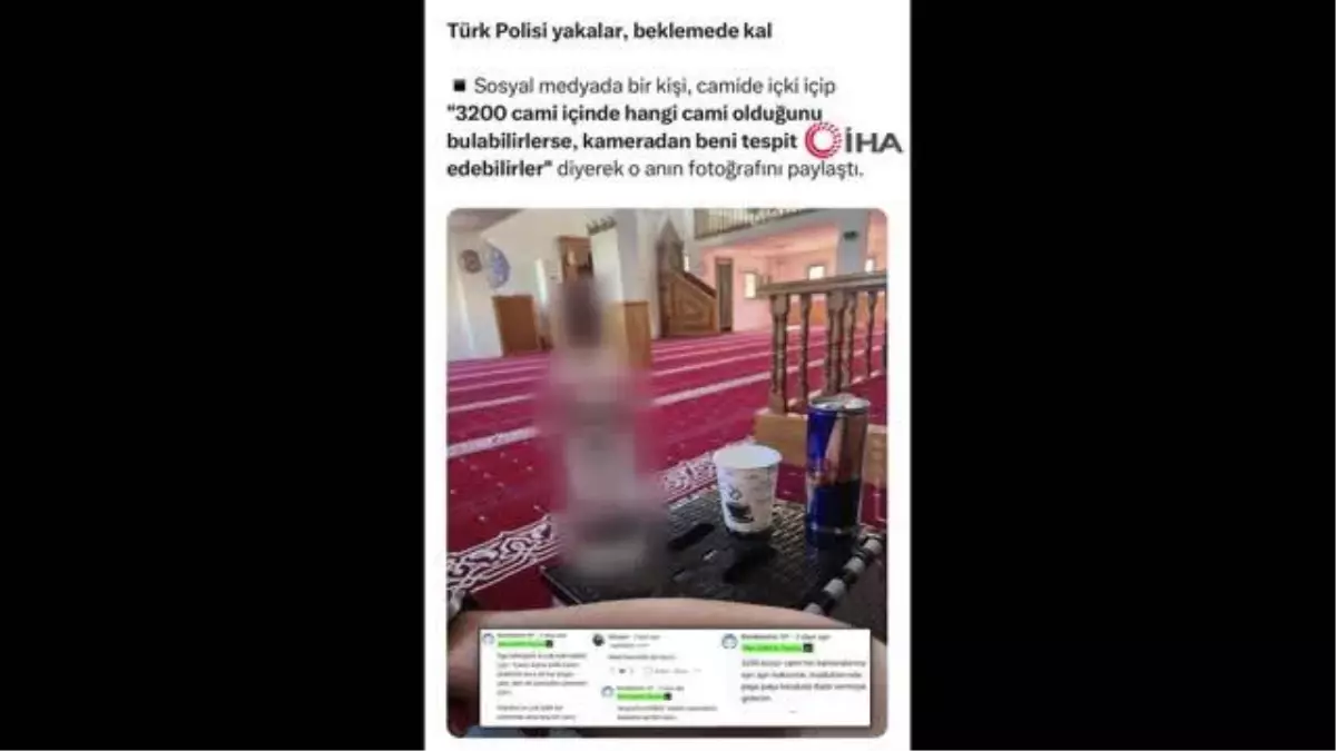 Camiye Alkol Alırken Fotoğraf Paylaşan Şahıs Hakkında Dava Açıldı
