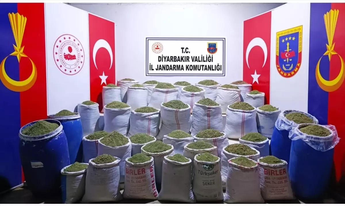 Diyarbakır\'da 1 Ton 319 Kilo Uyuşturucu Ele Geçirildi
