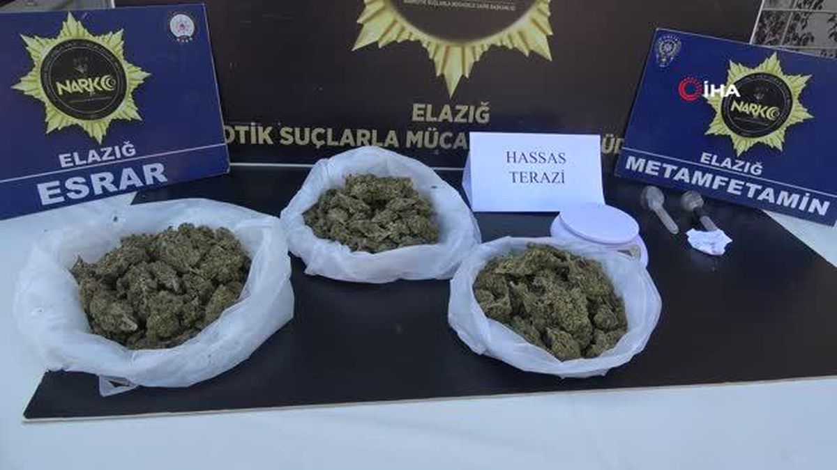 Elazığ\'da uyuşturucu operasyonu: 3 şüpheli yakalandı