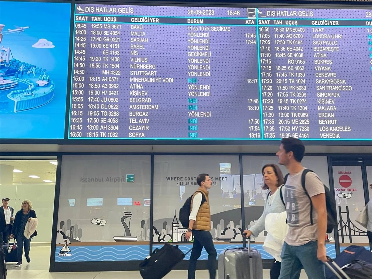 İstanbul Havalimanı\'na inmek isteyen 17 uçak başka havalimanlarına yönlendirildi