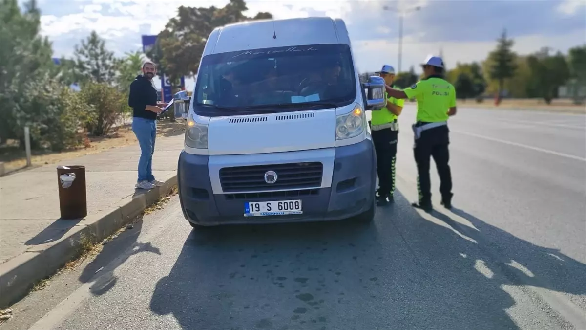 Sungurlu\'da okul servisleri denetlendi