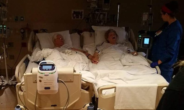 64 yıllık çift hastane yatağında el ele tutuşarak bir kaç saat arayla öldü