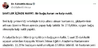 Sağlık Bakanı Koca: Organ bağışı konusundaki önyargılarımız üzerinde düşünelim
