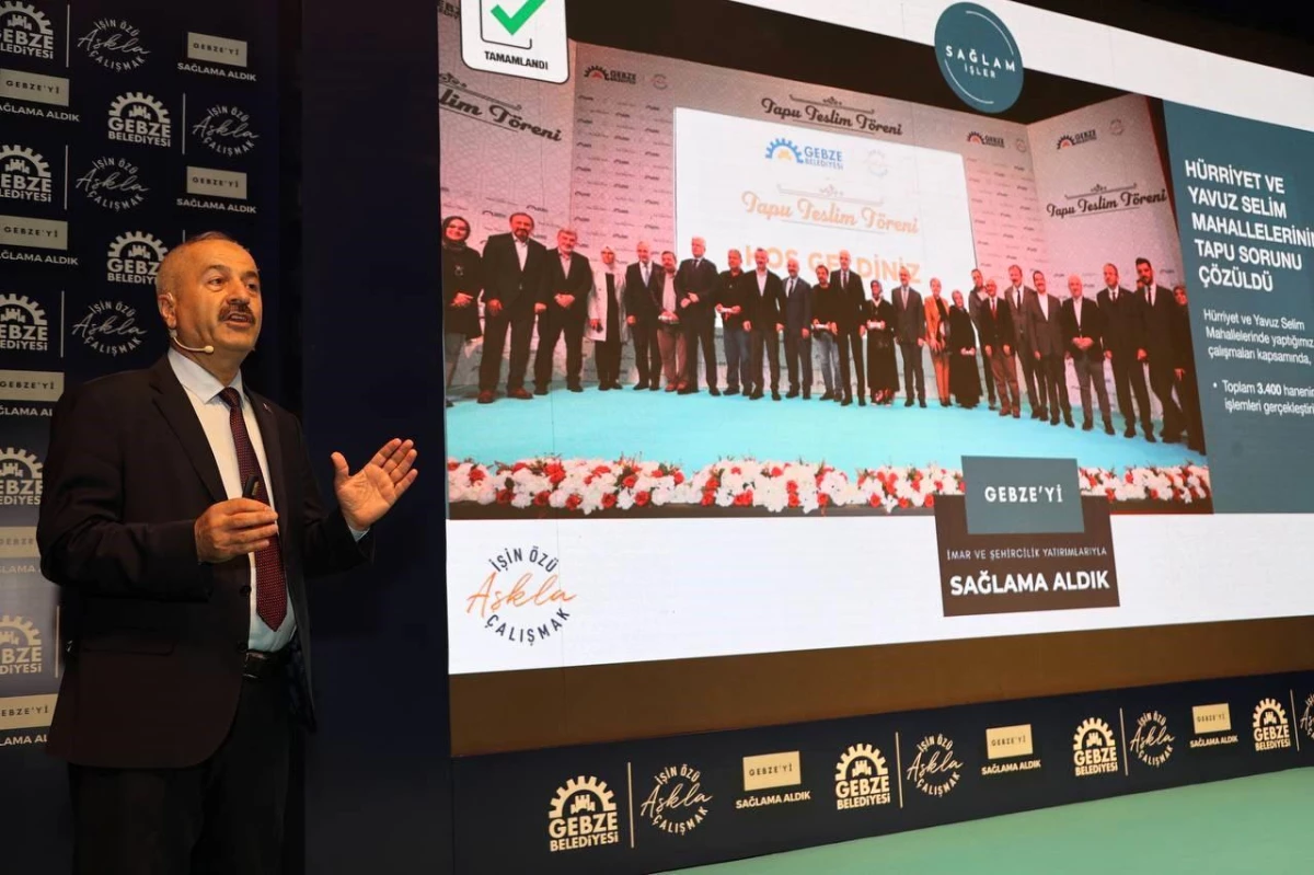 Gebze Belediye Başkanı Zinnur Büyükgöz, 2019-2023 Yılları Arasındaki Çalışmalarını Anlattı