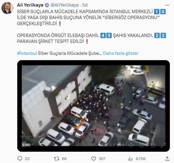 Son Dakika! İstanbul merkezli 10 ilde düzenlenen Sibergöz Operasyonu'nda örgüt elebaşı dahil 45 kişi yakalandı Son Dakika! İstanbul merkezli 10 ilde düzenlenen Sibergöz Operasyonu'nda örgüt elebaşı dahil 45 kişi yakalandı