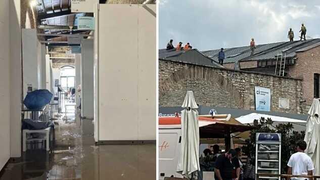 Contemporary İstanbul fuarını su bastı: Sanat eserlerinde hasar oluştu Contemporary İstanbul fuarını su bastı: Sanat eserlerinde hasar oluştu