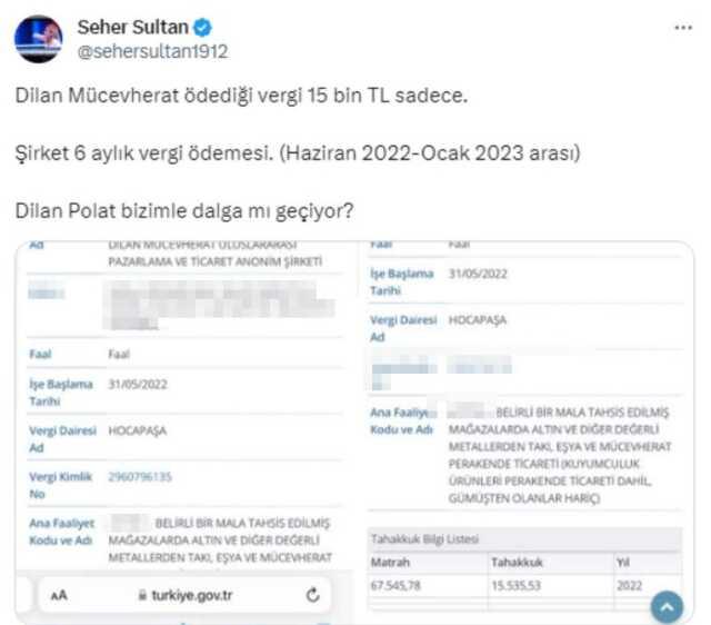 Dilan Polat, vergi kaçırdıklarını iddia eden gazeteciye küfür ve hakaretler savurdu Dilan Polat, vergi kaçırdıklarını iddia eden gazeteciye küfür ve hakaretler savurdu