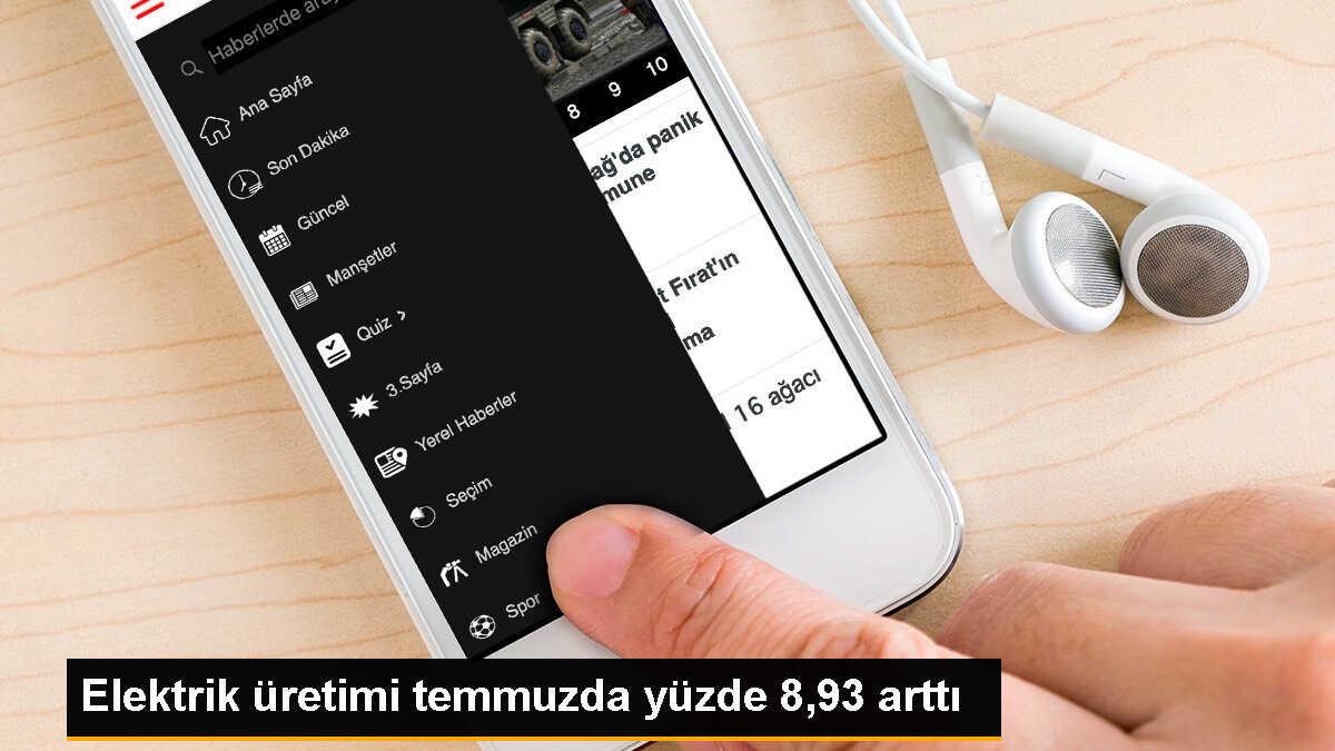 Türkiye\'nin Lisanslı Elektrik Üretimi Yüzde 8,93 Arttı