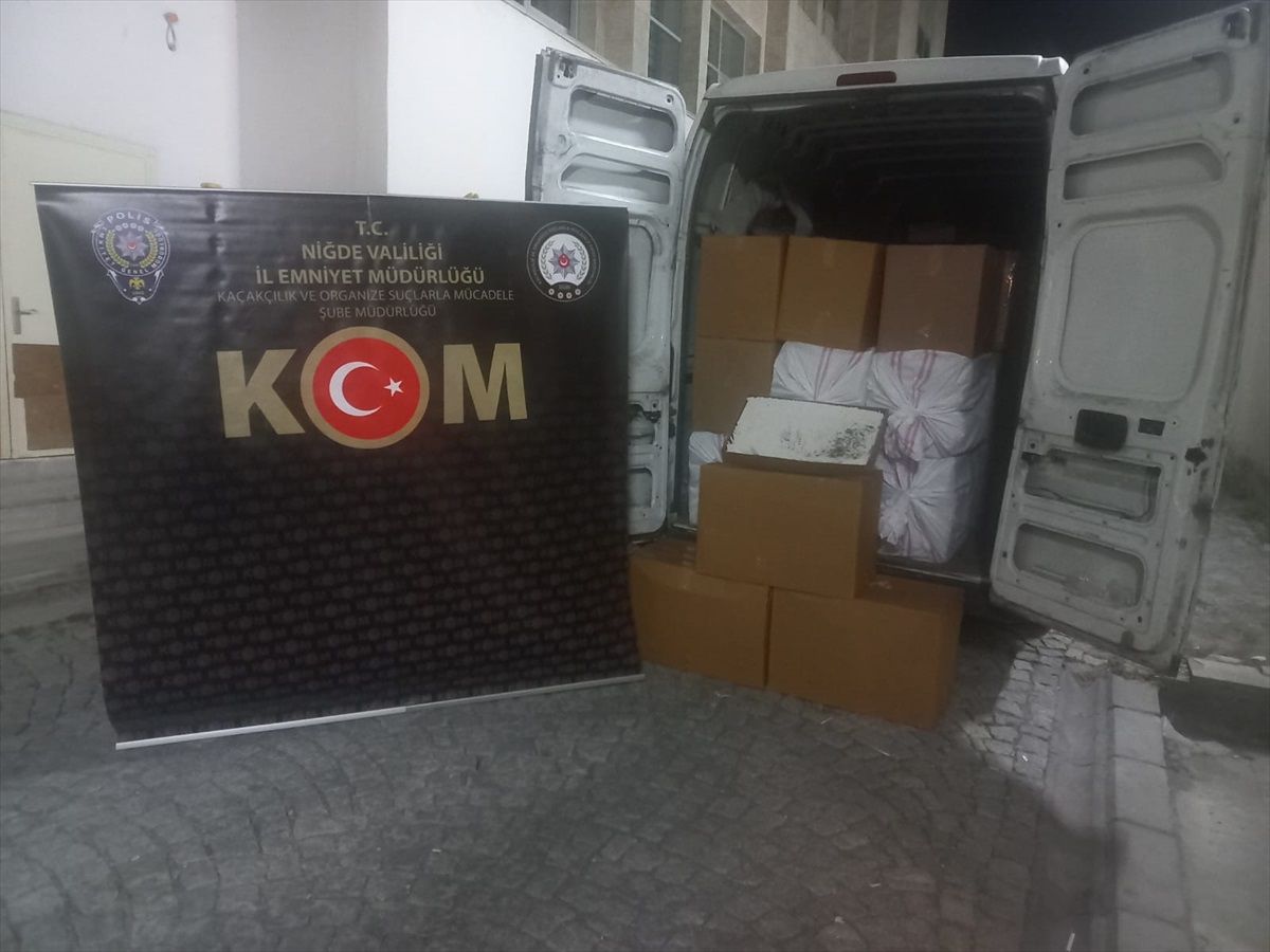 Niğde\'de 675 bin dolu makaron ele geçirildi