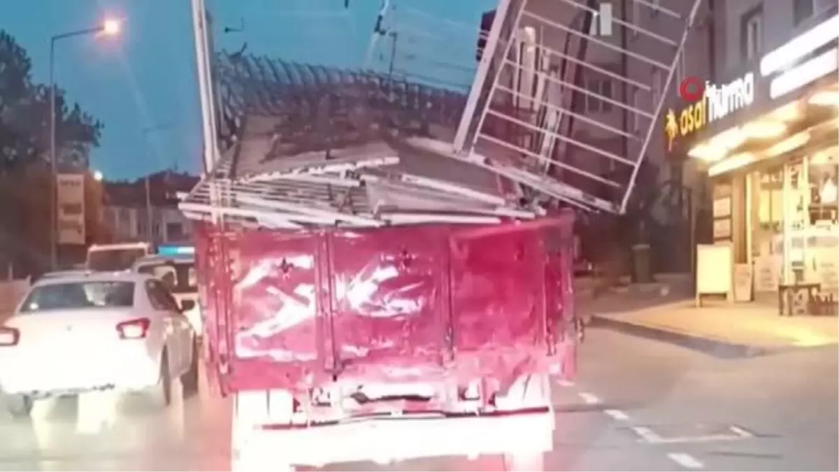 Tehlikeli taşımacılık kamerada