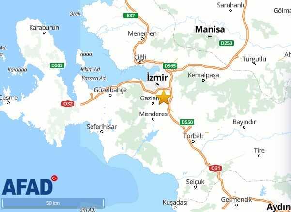 AFAD duyurdu: İzmir'de 3,7 büyüklüğünde deprem meydana geldi