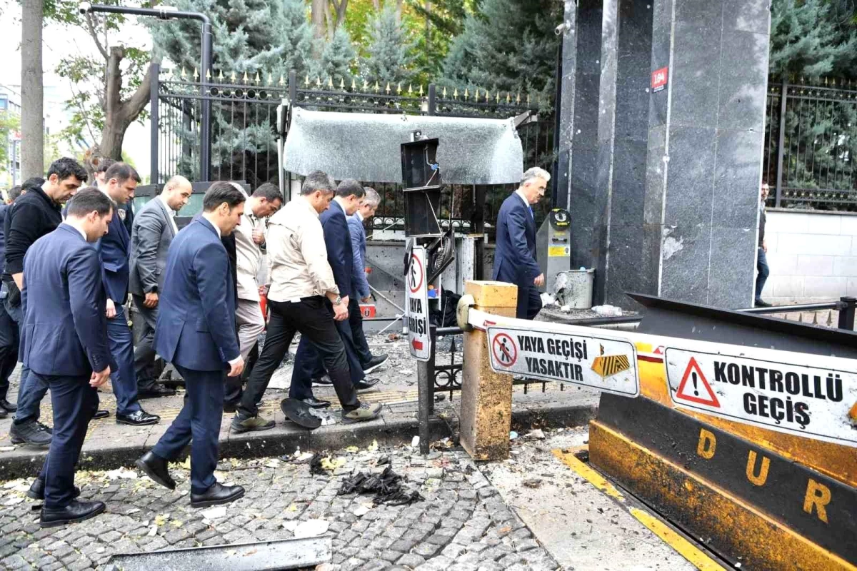 Ankara Valisi Vasip Şahin İçişleri Bakanlığı önündeki terör saldırısı girişimini inceledi