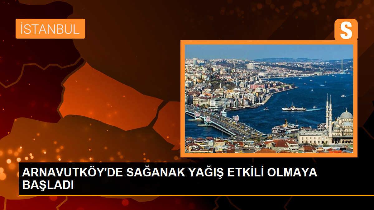 Arnavutköy\'de Sağanak Yağış Sonrası Dere Taştı