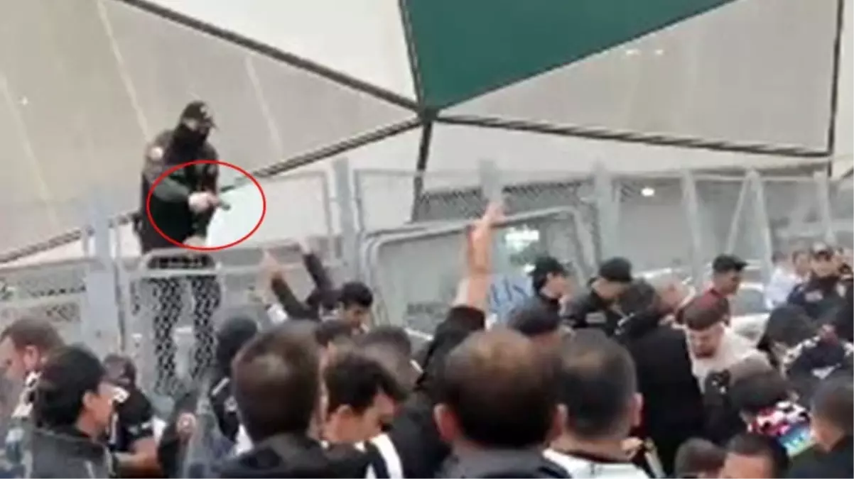 Beşiktaş\'tan maç öncesi ortaya çıkan görüntülere ilişkin açıklama: Taraftarımıza silah çekilmesi kabul edilemez 