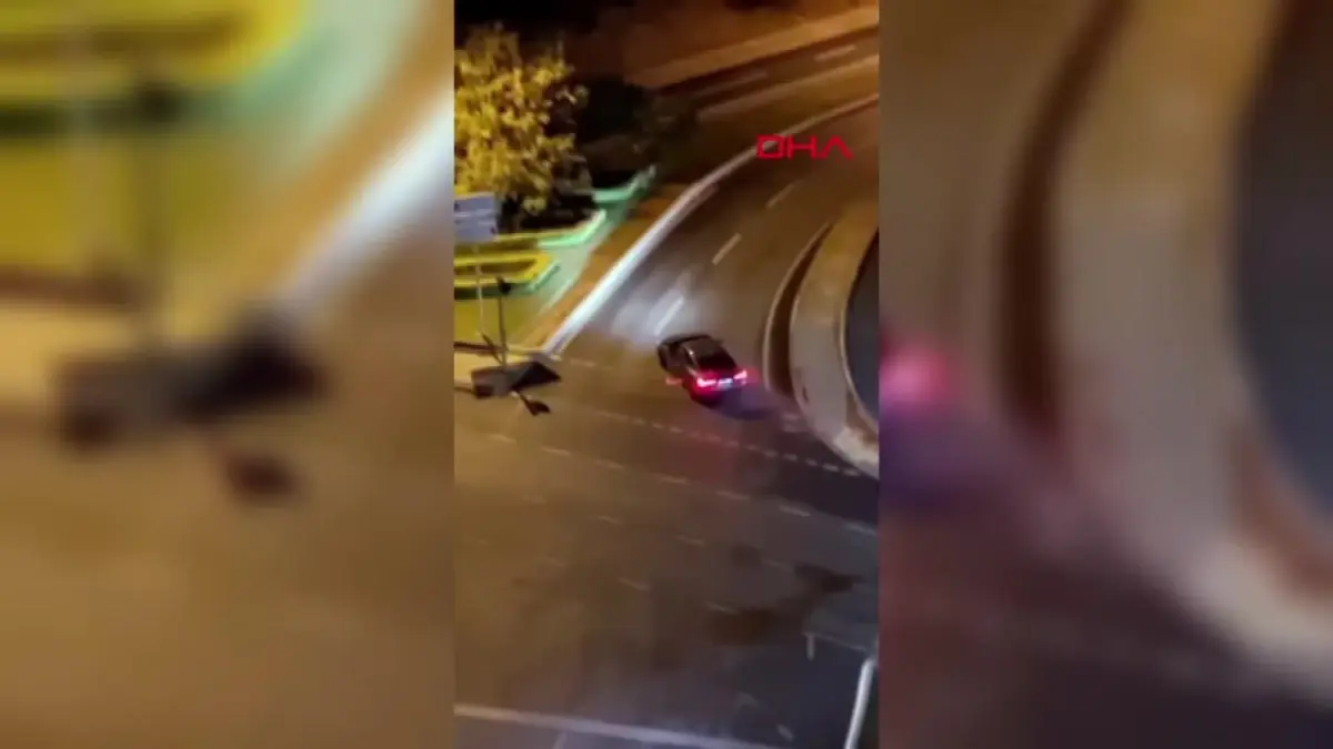 Ataşehir\'de Dönel Kavşakta Kaza: Şans Eseri Yaralanan Olmadı